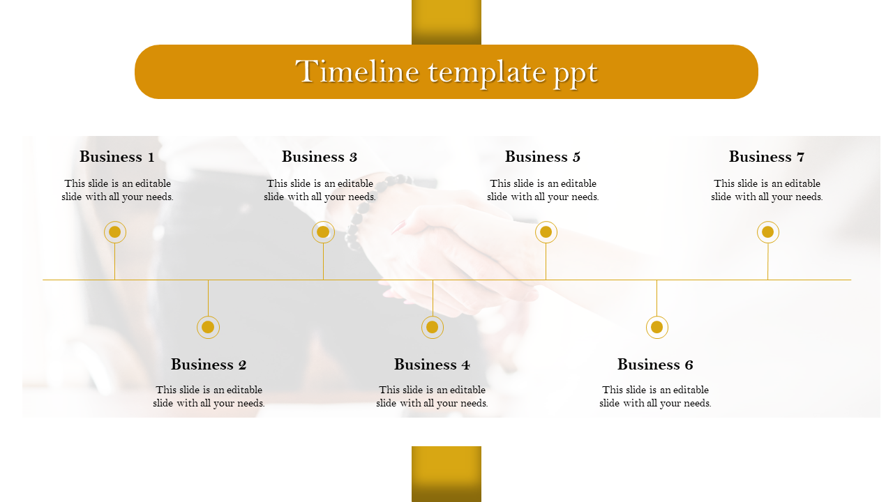 Free - Patterned Timeline Template PPT Presentation Design